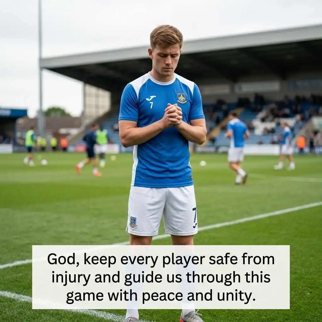 Athletes Prayer Before A Game
