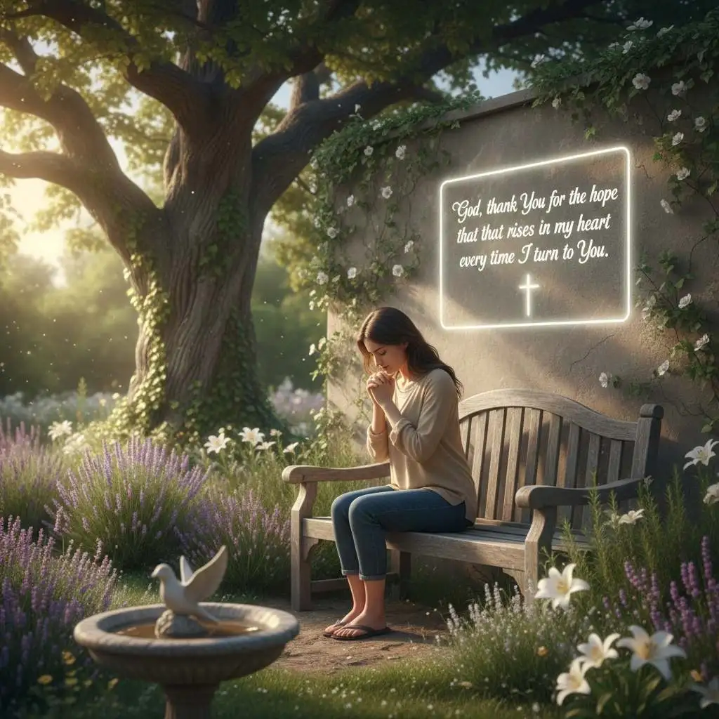 Thankful prayer for hope and healing