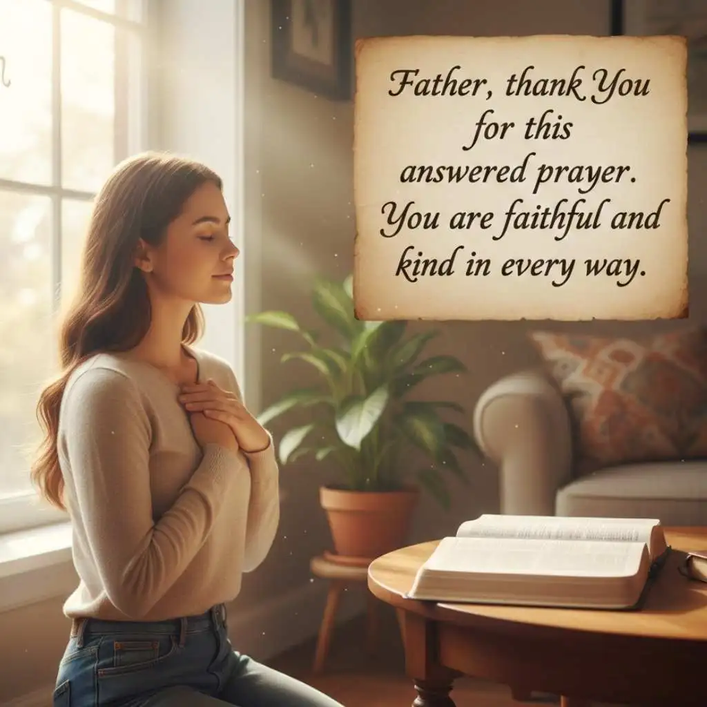 Short Prayer for Thanking God for Answered Prayers