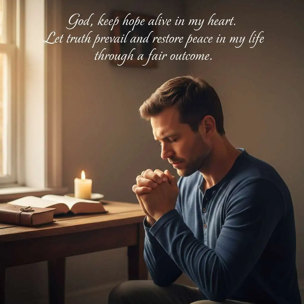 Prayer for a Favorable Outcome in Court Cases