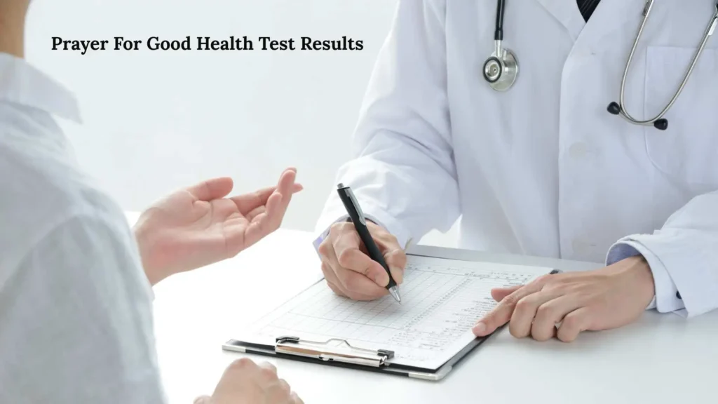 Prayer For Good Health Test Results