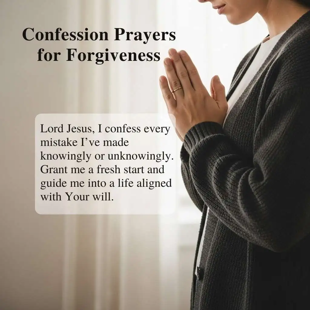 Confession Prayers for Forgiveness