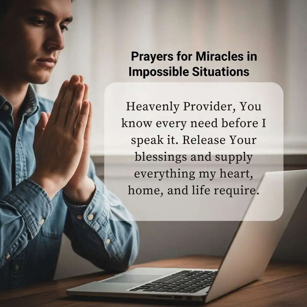Prayers for Miracles in Impossible Situations