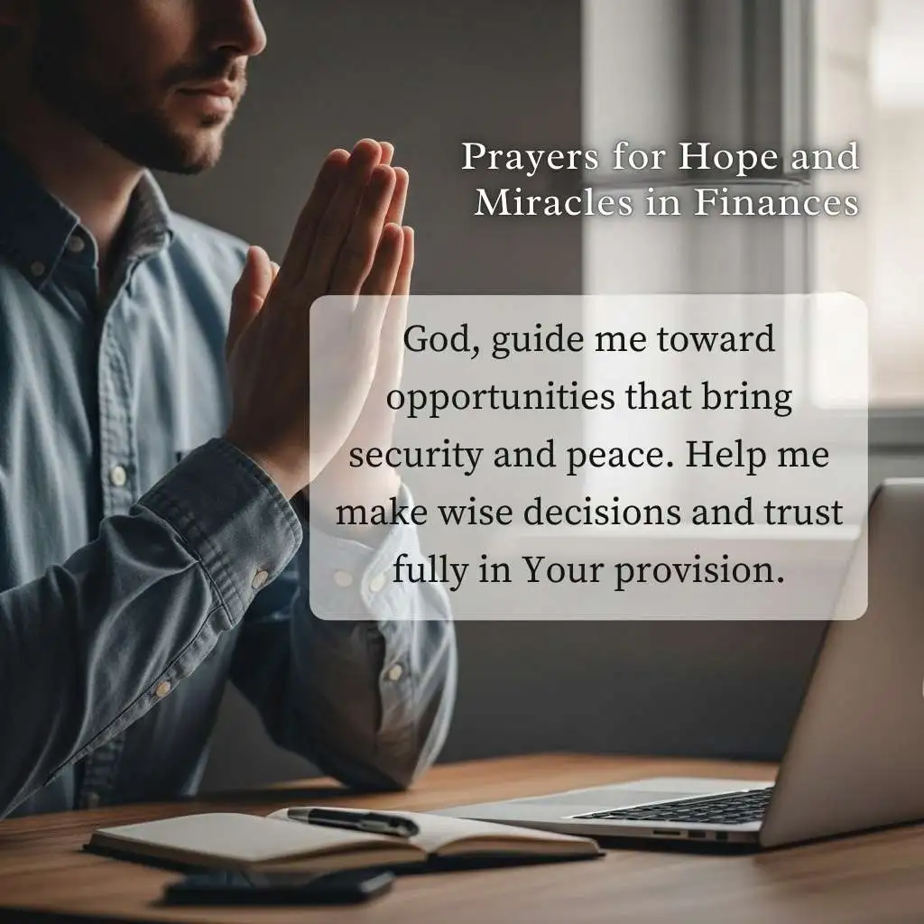Prayers for Hope and Miracles in Finances