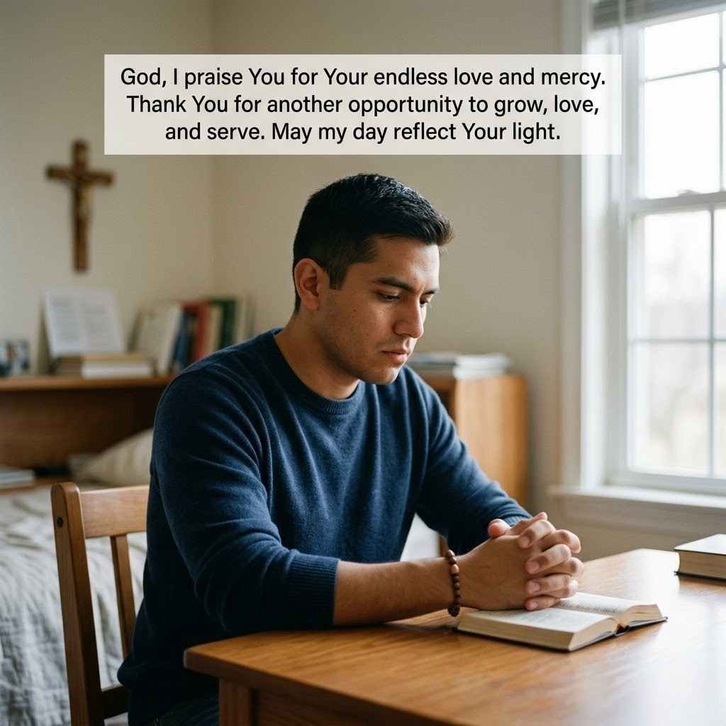 Gratitude Filled Catholic Morning Prayers