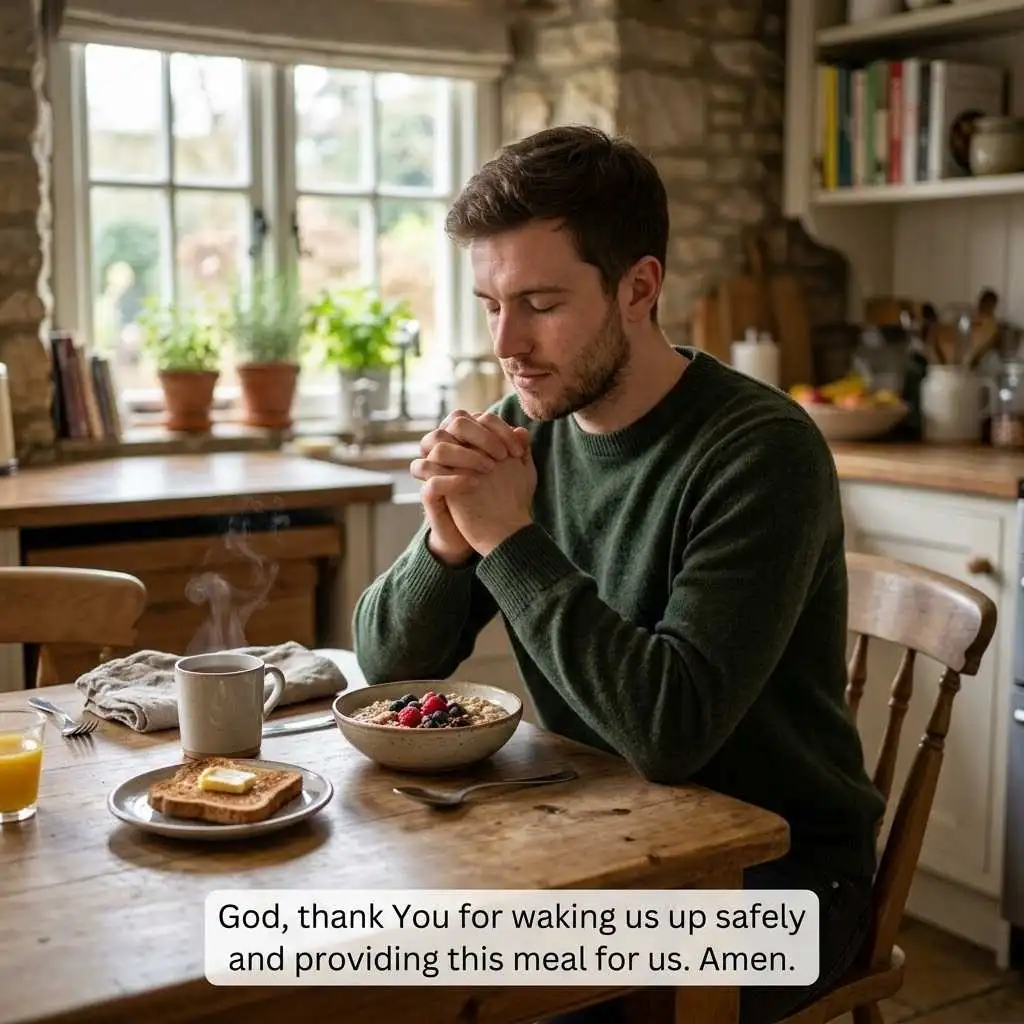 Morning Simple Prayer Before Meal