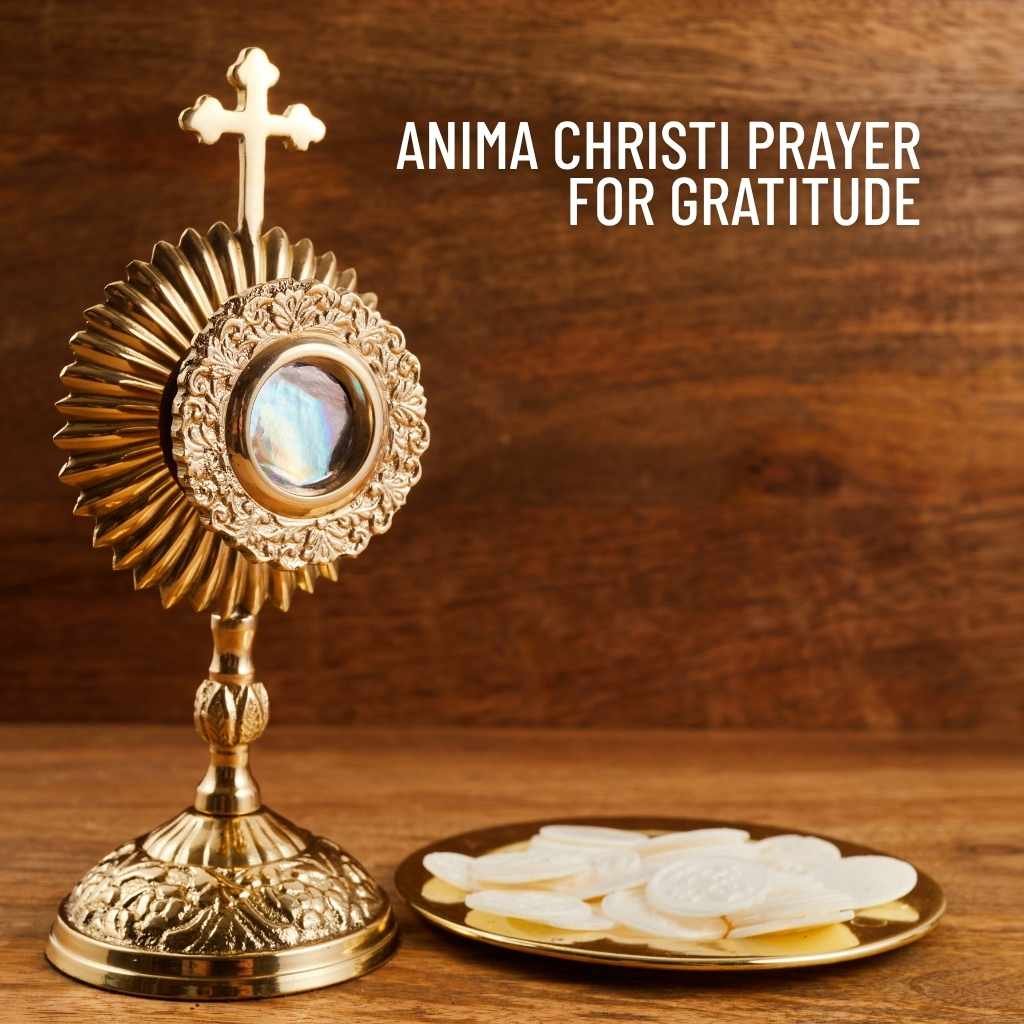 Anima Christi Prayer for Gratitude