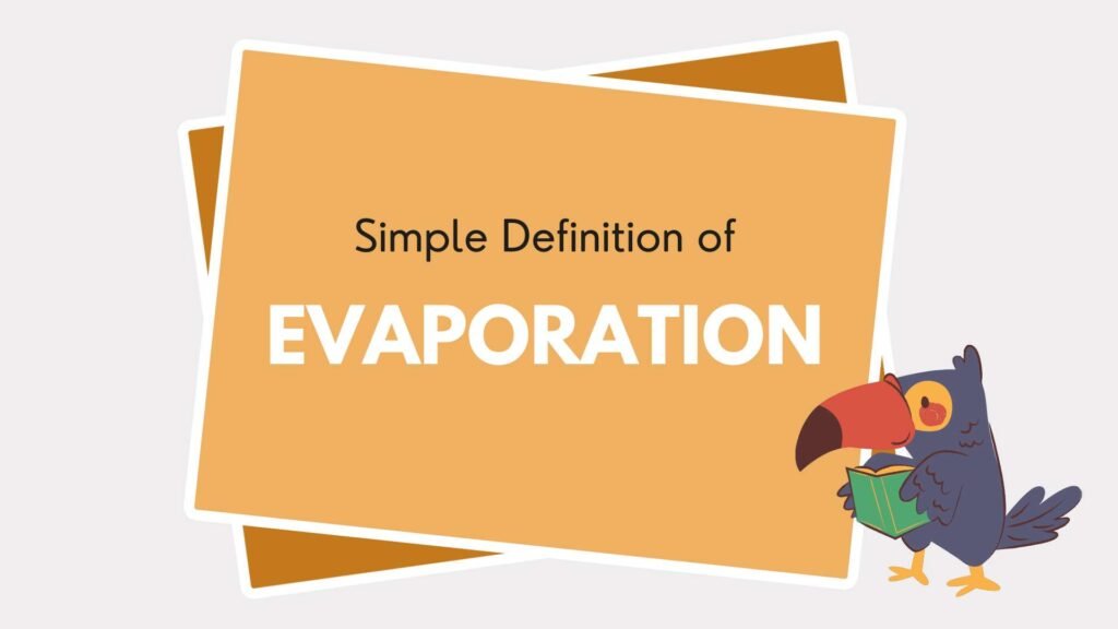 Simple Definition of Evaporation