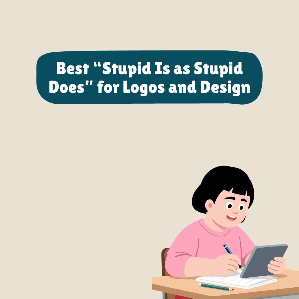 Best Stupid Is as Stupid Does for Logos and Design