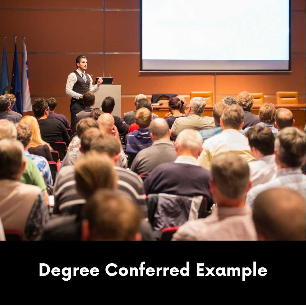 Degree Conferred Example