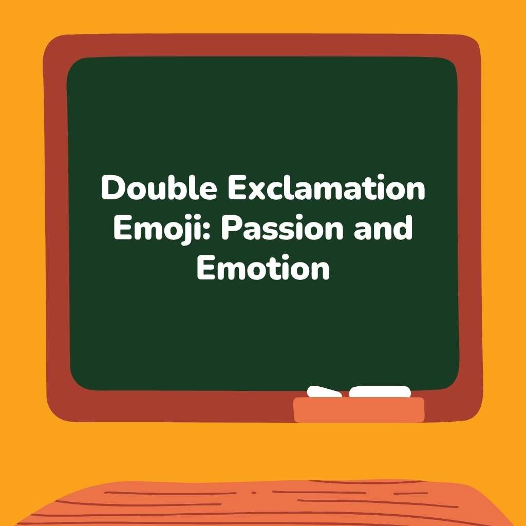 Double Exclamation Emoji Passion and Emotion