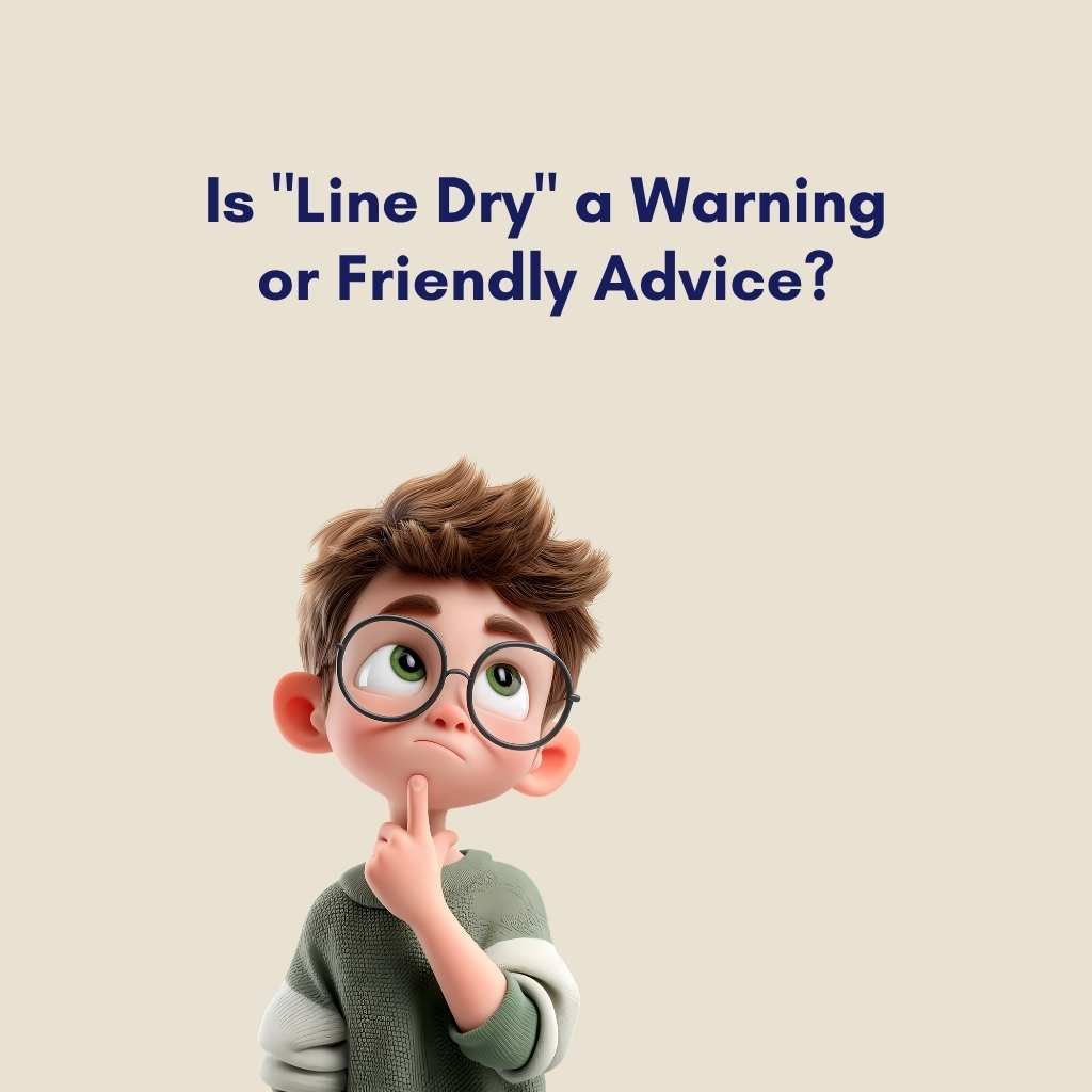 Is Line Dry a Warning or Friendly Advice
