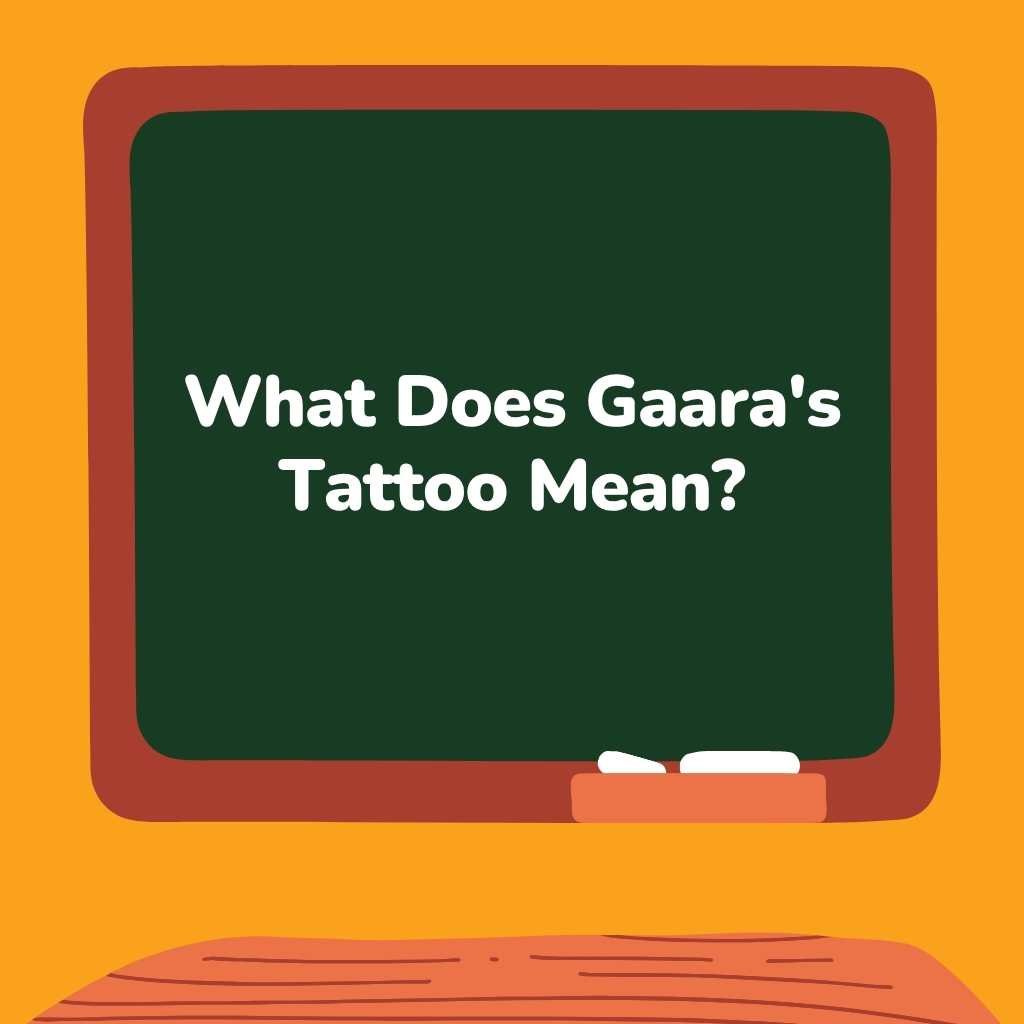 What Does Gaara's Tattoo Mean