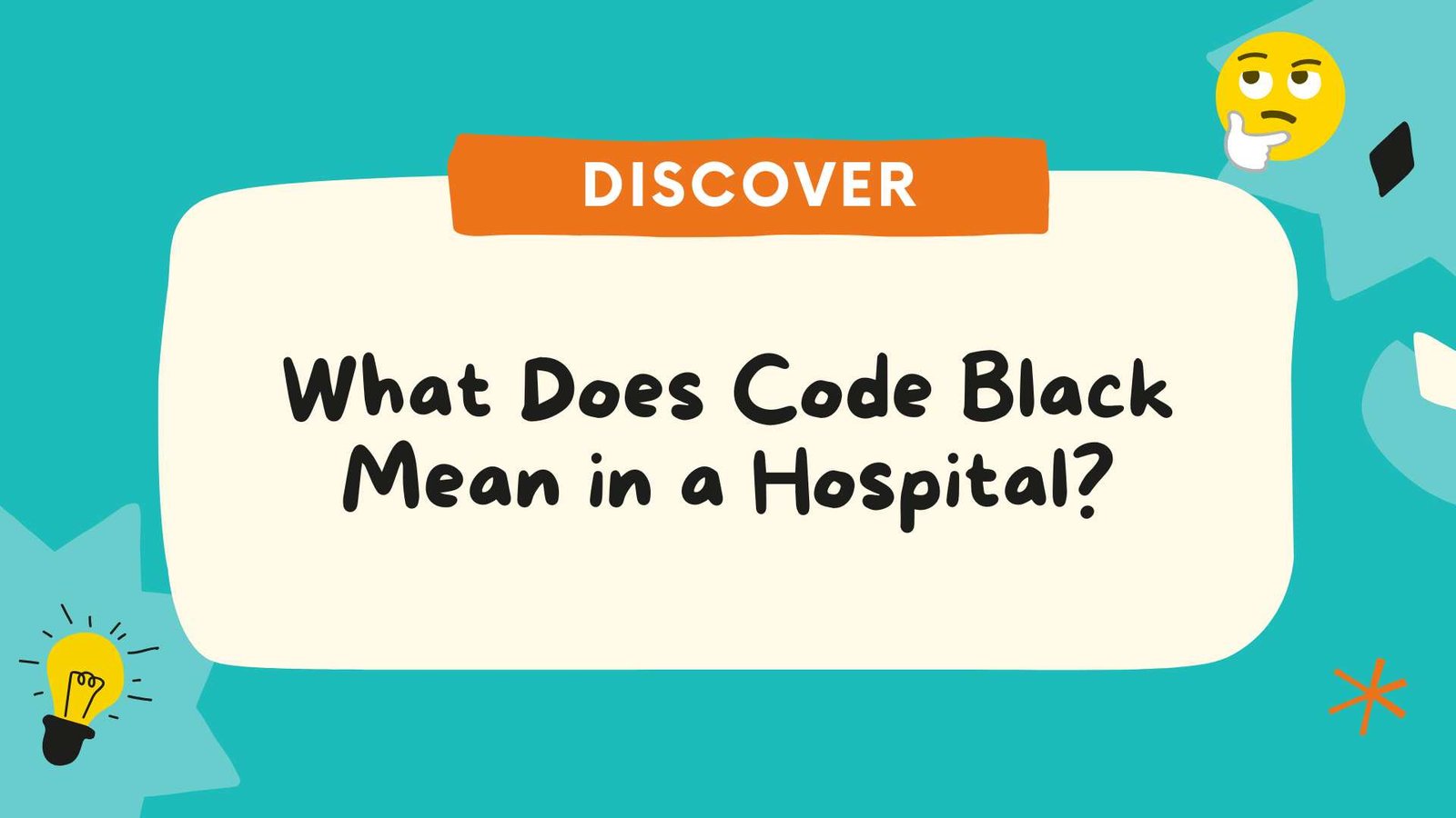 What Does Code Black Mean in a Hospital