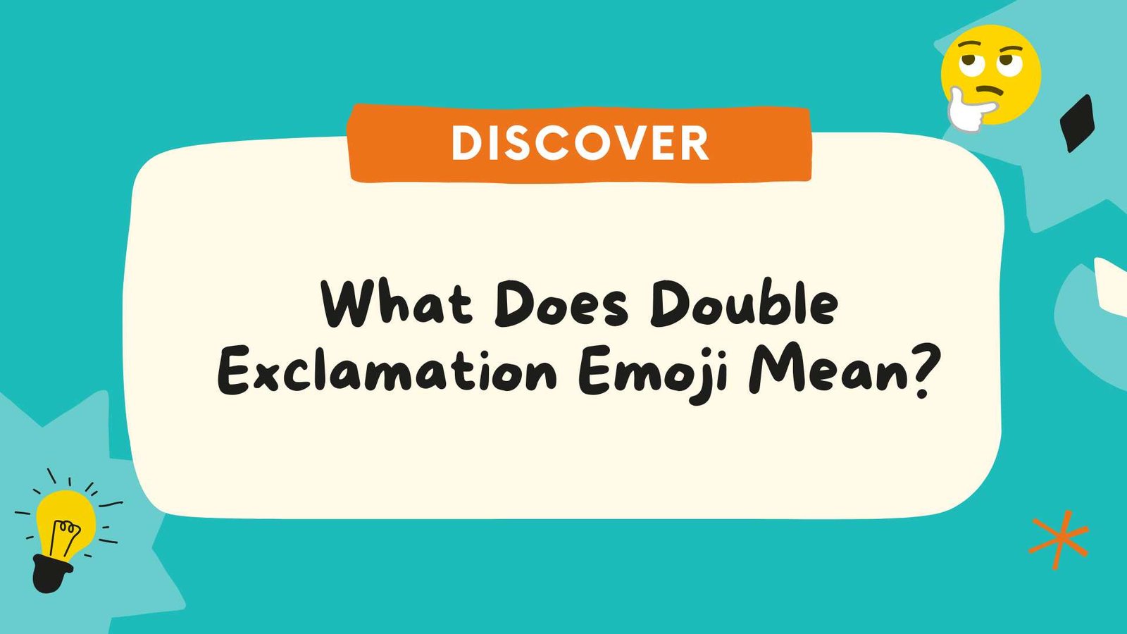 What Does Double Exclamation Emoji Mean