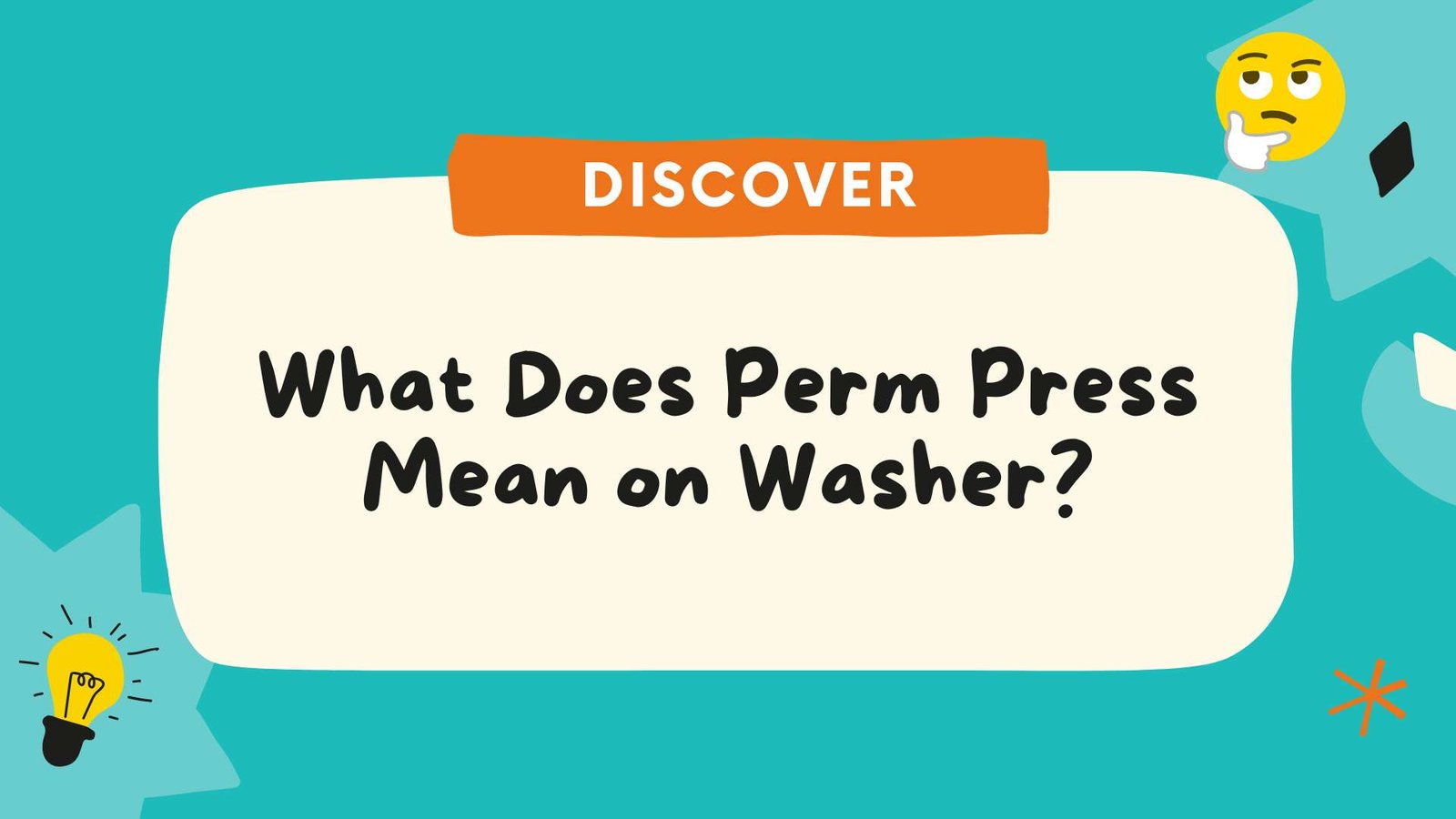 What Does Perm Press Mean on Washer
