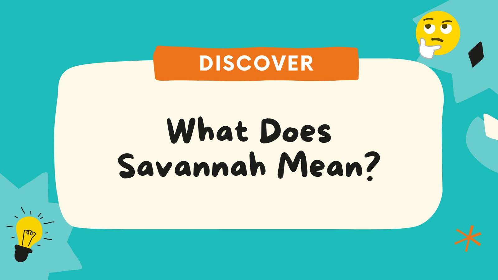 What Does Savannah Mean
