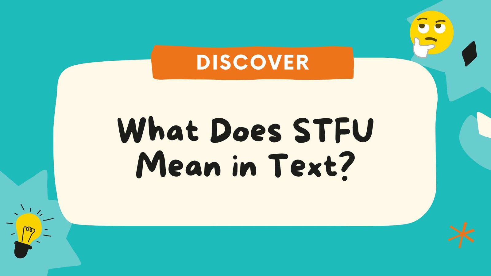 What Does STFU Mean in Text