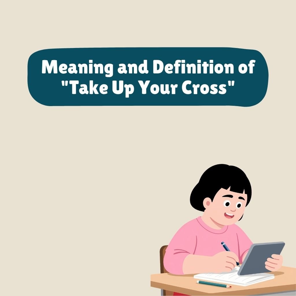 Meaning and Definition of Take Up Your Cross