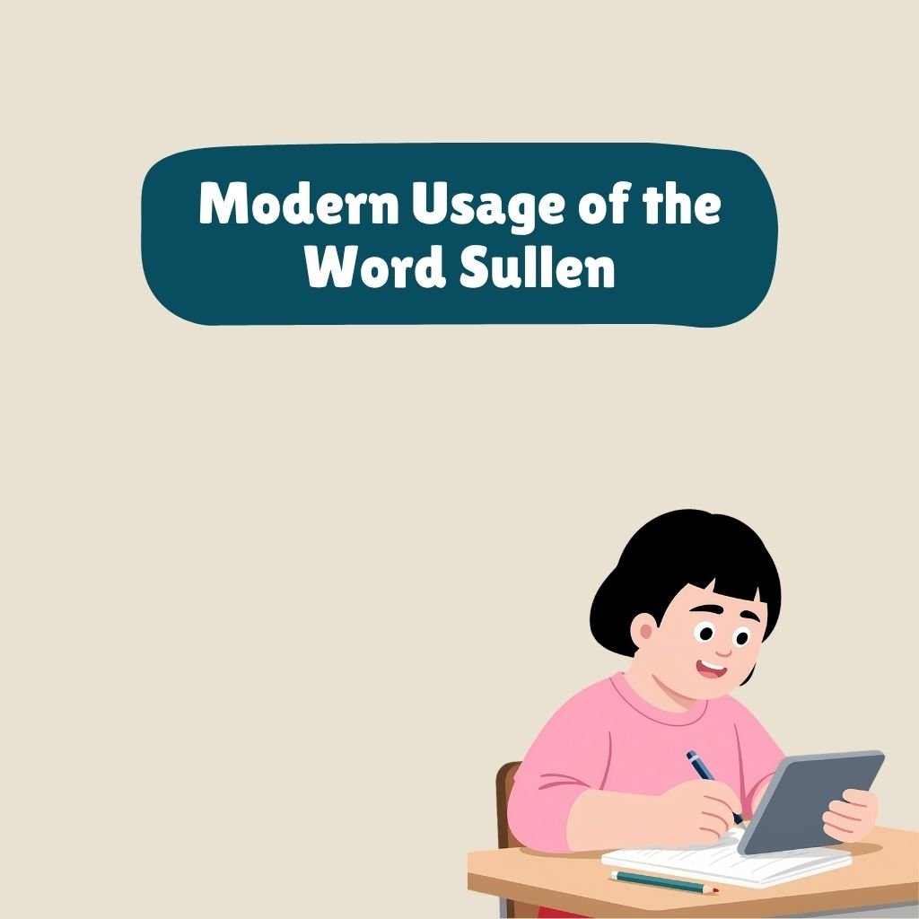 Modern Usage of the Word Sullen